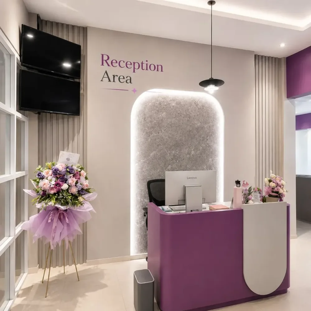 Area Resepsionis Rata Dental